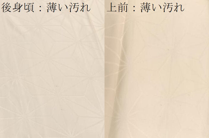 平和屋着物■長襦袢　無双仕立て　麻の葉地紋　正絹　逸品　BAAX7101hv
