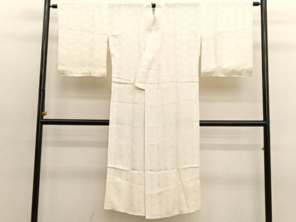 平和屋着物■長襦袢　無双仕立て　麻の葉地紋　正絹　逸品　BAAX7101hv
