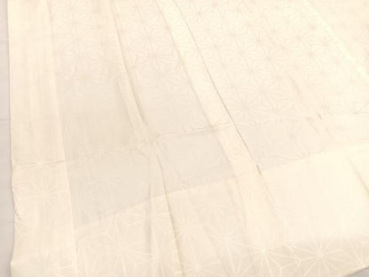 平和屋着物■長襦袢　無双仕立て　麻の葉地紋　正絹　逸品　BAAX7101hv