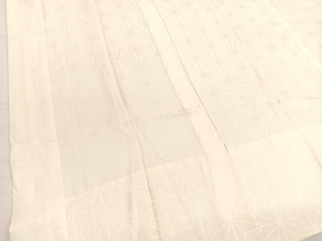 平和屋着物■長襦袢　無双仕立て　麻の葉地紋　正絹　逸品　BAAX7101hv
