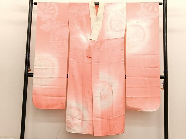 平和屋着物■振袖用長襦袢　無双仕立て　片輪車　暈し染め　正絹　逸品　BAAX7102hv
