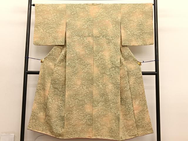 平和屋着物■上質な小紋　型染め　御所解文　暈し染め　正絹　逸品　BAAX7110hv