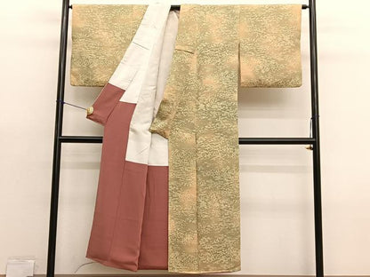 平和屋着物■上質な小紋　型染め　御所解文　暈し染め　正絹　逸品　BAAX7110hv