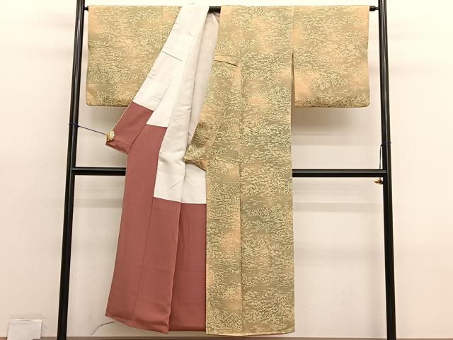 平和屋着物■上質な小紋　型染め　御所解文　暈し染め　正絹　逸品　BAAX7110hv