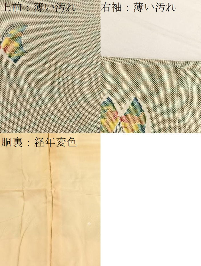 平和屋着物■本場大島紬　藤絹織物謹製　渡辺キクエ作　蝶のセレナーデ　証紙付き　正絹　逸品　BAAX7119hv