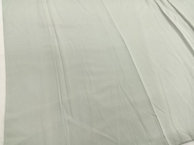 平和屋着物■上質な色無地　白緑色　正絹　逸品　BAAX7122hv