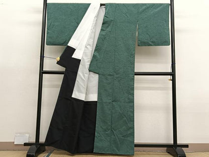 平和屋着物■上質な紬　霞文　正絹　逸品　BAAX7123hv