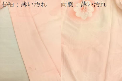 平和屋着物■振袖用長襦袢　無双仕立て　絞り　雲取り花文　暈し染め　正絹　逸品　BAAX7124hv