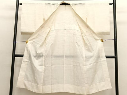 平和屋着物■長襦袢　無双仕立て　立波花地紋　暈し染め　正絹　逸品　BAAX7125hv