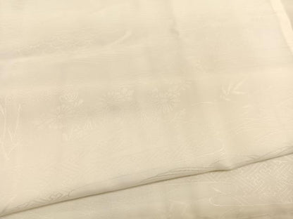 平和屋着物■長襦袢　無双仕立て　立波花地紋　暈し染め　正絹　逸品　BAAX7125hv