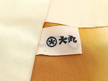 平和屋着物■上質な小紋　菊　暈し染め　大丸扱い　正絹　逸品　BAAX7130hv