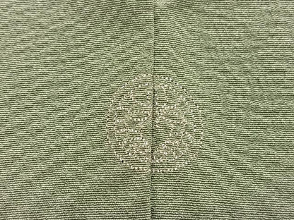 平和屋着物■上質な色無地　柳茶色　正絹　逸品　BAAX7154hv