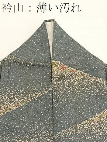平和屋着物■上質な小紋　遠山草花文　正絹　逸品　BAAX7156hv