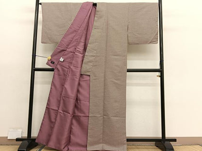平和屋着物●ファッションブランド　hiromichi nakano　ヒロミチナカノ　小紋　市松文様　洗える着物　BAAX7172hv