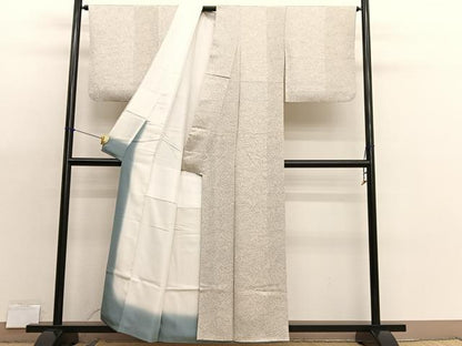 平和屋着物■上質な小紋　手描き　葡萄　正絹　逸品　BAAX7173hv
