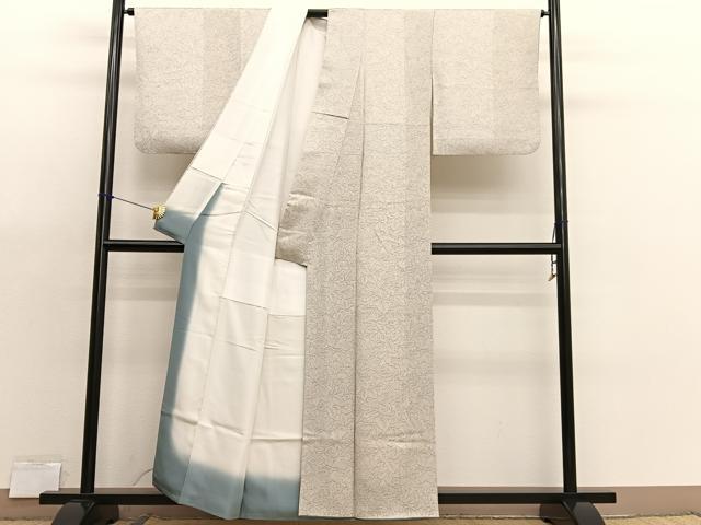 平和屋着物■上質な小紋　手描き　葡萄　正絹　逸品　BAAX7173hv