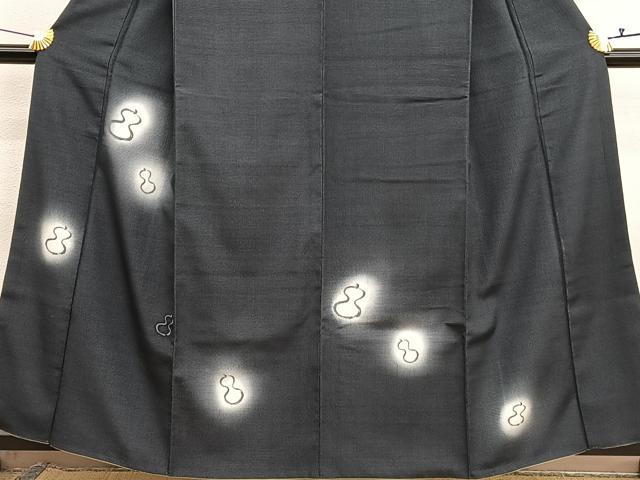 平和屋着物●本塩沢　訪問着　瓢箪　蛍暈し　正絹　逸品　BAAX7177hv