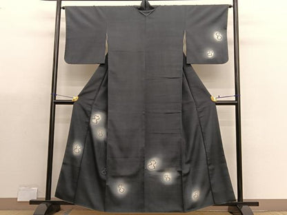 平和屋着物●本塩沢　訪問着　瓢箪　蛍暈し　正絹　逸品　BAAX7177hv