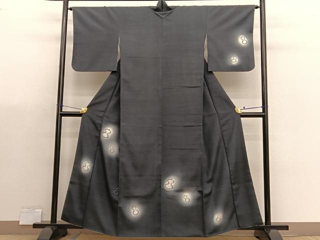 平和屋着物●本塩沢　訪問着　瓢箪　蛍暈し　正絹　逸品　BAAX7177hv