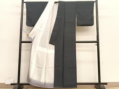 平和屋着物■上質な小紋　成り物　唐辛子　正絹　逸品　BAAX7182hv