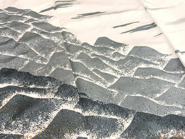 平和屋着物■男性　訪問着　胴抜き仕立て　重山文　暈し染め　金彩　洗える着物　BAAX7188hv