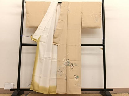 平和屋着物■訪問着　友禅　手描き　童子遊び　正絹　逸品　BAAX7196hv