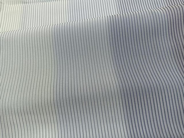 平和屋着物＊夏物　お召　紗　間道　正絹　逸品　BAAX7198hv