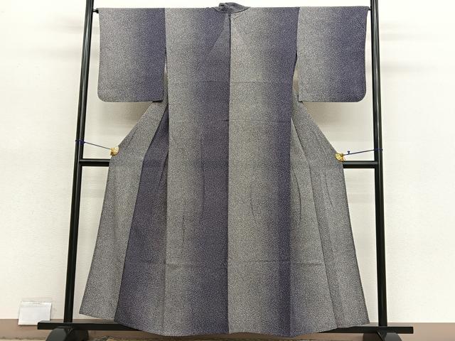 平和屋着物＊夏物　小紋　変わり絽　大小あられ　正絹　逸品　BAAX7203hv