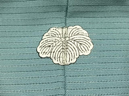平和屋着物＊夏物　色無地　絽　薄青色　正絹　逸品　BAAX7206hv
