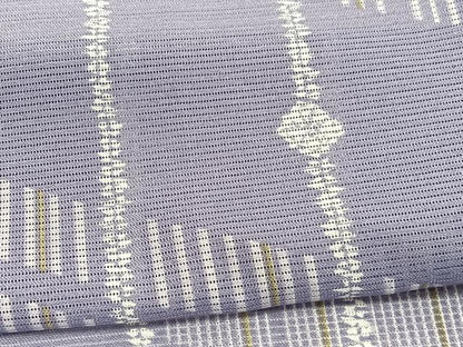 平和屋着物＊夏物　小紋　絽　エ霞文様　洗える着物　逸品　BAAX7209hv