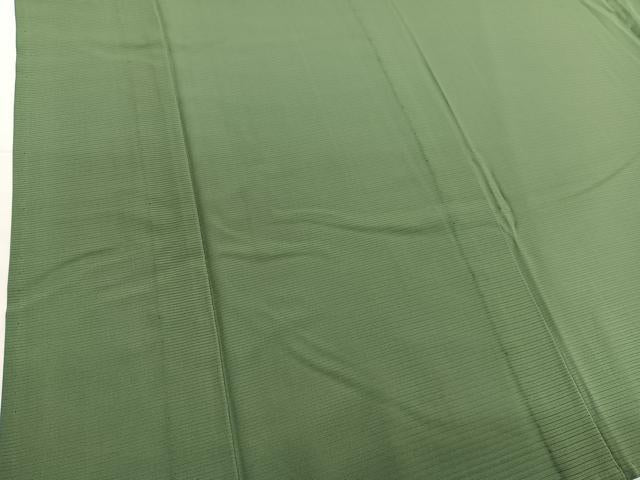 平和屋着物＊夏物　色無地　絽　麹塵色　正絹　逸品　BAAX7210hv