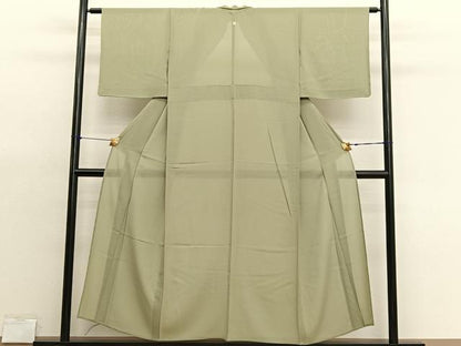 平和屋着物＊夏物　色無地　絽　木蘭色　正絹　逸品　BAAX7218hv