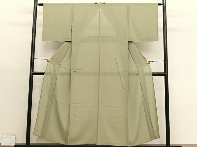 平和屋着物＊夏物　色無地　絽　木蘭色　正絹　逸品　BAAX7218hv