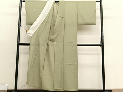 平和屋着物＊夏物　色無地　絽　木蘭色　正絹　逸品　BAAX7218hv