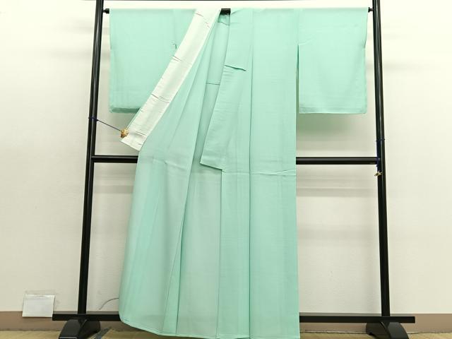 平和屋着物＊夏物　色無地　絽　夏虫色　正絹　逸品　BAAX7220hv