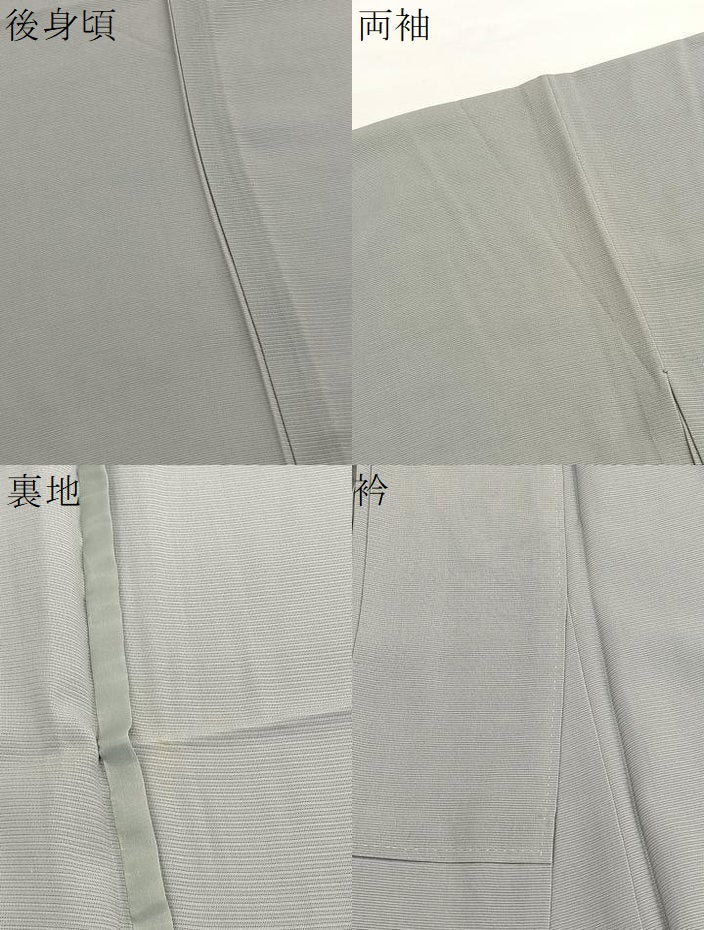 平和屋着物＊夏物　色無地　絽　利休白茶色　正絹　逸品　BAAX7222hv
