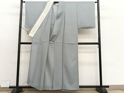 平和屋着物＊夏物　色無地　絽　利休白茶色　正絹　逸品　BAAX7222hv
