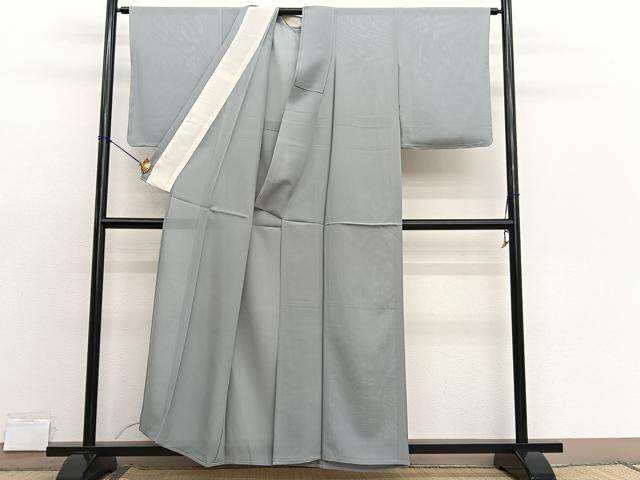 平和屋着物＊夏物　色無地　絽　利休白茶色　正絹　逸品　BAAX7222hv