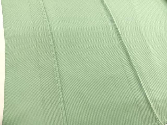 平和屋着物＊夏物　色無地　絽　山葵色　正絹　逸品　BAAX7228hv