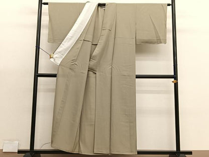 平和屋着物＊夏物　色無地　絽　榛色　正絹　逸品　未使用　BAAX7230hv