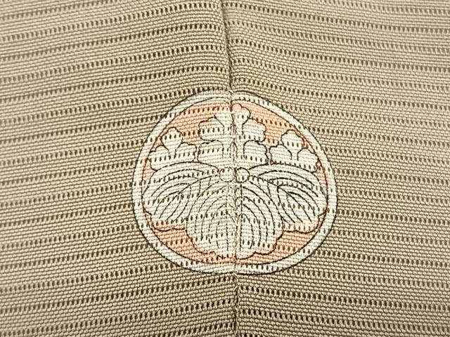 平和屋着物＊夏物　色無地　絽　榛色　正絹　逸品　未使用　BAAX7230hv