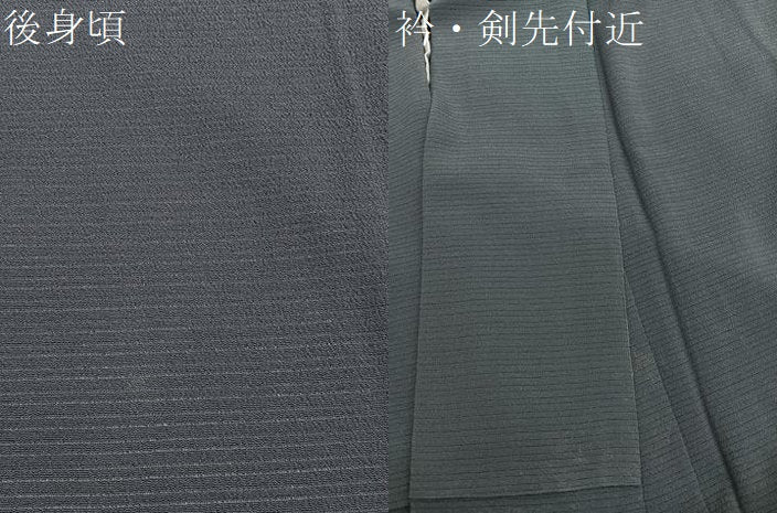 平和屋着物＊本加賀友禅作家　梶山伸監修　夏物　色無地　絽縮緬　仙斎茶色　正絹　逸品　BAAX7232hv