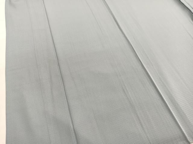 平和屋着物＊夏物　色無地　絽　利休鼠色　正絹　逸品　BAAX7238hv