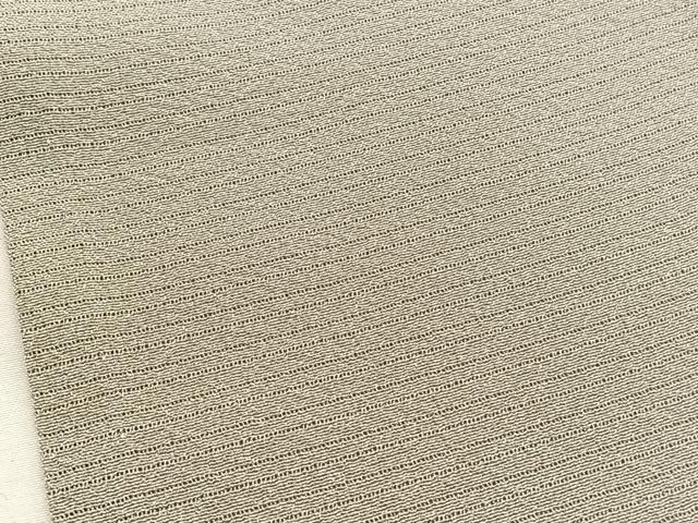 平和屋着物＊夏物　色無地　絽縮緬　砂色　正絹　逸品　BAAX7242hv