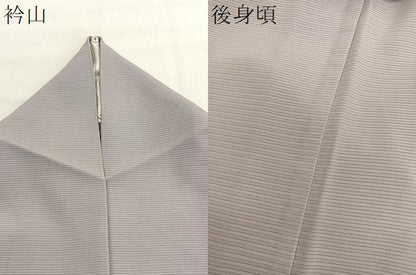 平和屋着物＊夏物　色無地　絽　白藤色　正絹　逸品　BAAX7244hv