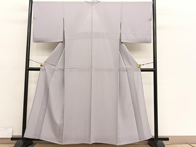 平和屋着物＊夏物　色無地　絽　白藤色　正絹　逸品　BAAX7244hv