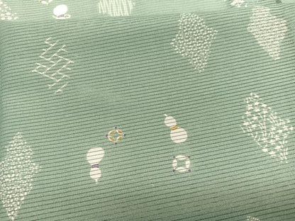 平和屋着物＊夏物　小紋　絽　瓢箪に七宝　洗える着物　BAAX7246hv