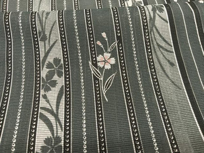 平和屋着物＊夏物　小紋　絽　花間道　洗える着物　BAAX7247hv