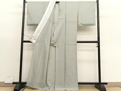 平和屋着物＊夏物　色無地　絽　砂色　正絹　逸品　BAAX7251hv