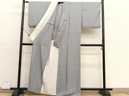 平和屋着物＊夏物　色無地　絽　利休白茶色　正絹　逸品　BAAX7253hv